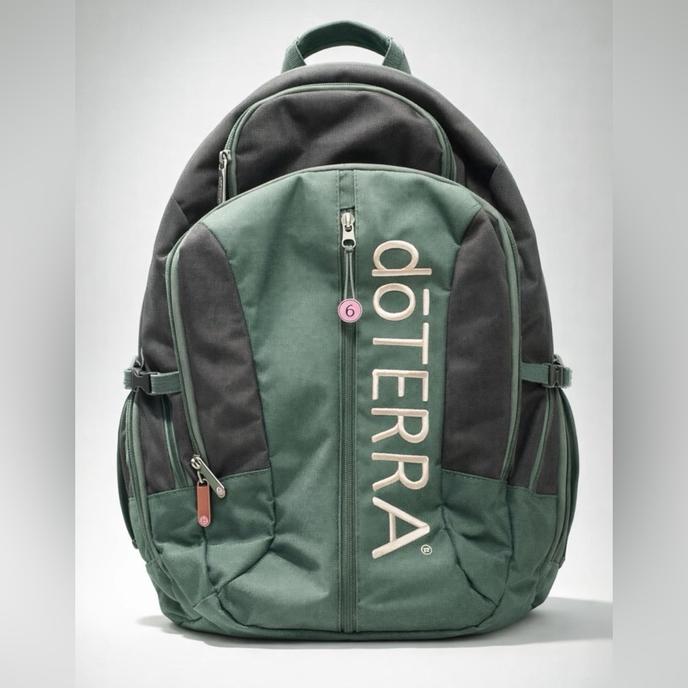 doTERRA Forest Green and Charcoal Backpack